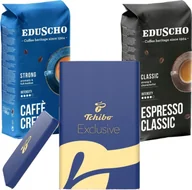 Kawa - Kawa ziarnista Tchibo Zestaw: Caffe Crema Strong 1kg + Espresso Classic 1kg + Puszka - miniaturka - grafika 1