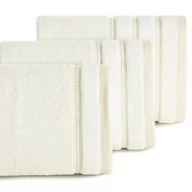 Ręczniki - Euro Firany Ręcznik Kąpielowy Glory1 (01) 70 x 140 Kremowy 1221370 - miniaturka - grafika 1