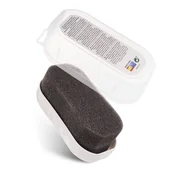 Środki do obuwia i ubrań - Gąbka do polerowania butów palc czyścik samonabłyszczający duży bezbarwny - miniaturka - grafika 1