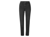 Spodnie damskie - esmara® Jeansy straight high waist damskie z bawełną (Szary, 40) - miniaturka - grafika 1