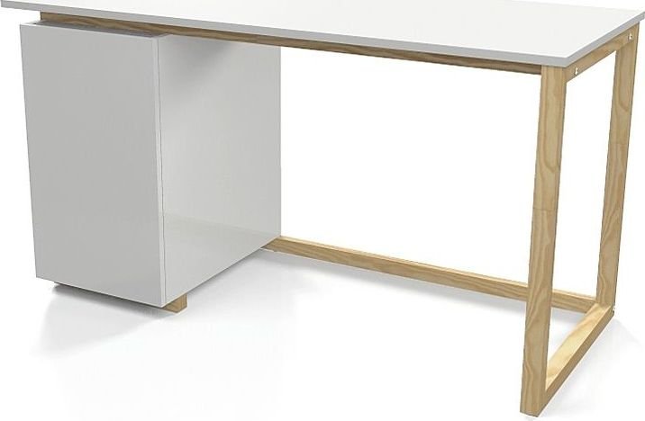 Biurko Elior Fibi 2X Białe 138 cm x 60 cm