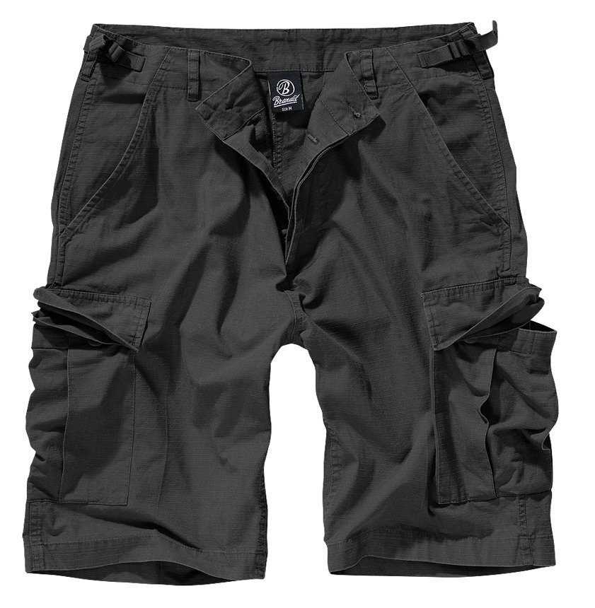 spodnie bojówki krótkie BDU RIPSTOP SHORTS - BLACK-S