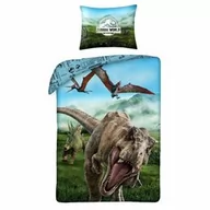 Pościel dla dzieci - Halantex Pościel bawełniana 140x200 Jurassic World Park Jurajski dinozaury T-Rex poszewka 70x90 Kids 12 - miniaturka - grafika 1