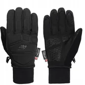 Rękawiczki - 4F MÄSKIE OCIEPLANE RÄKAWICE NARCIARSKIE PRIMALOFT MEMBRANA ZIMOWE / rozm M - miniaturka - grafika 1