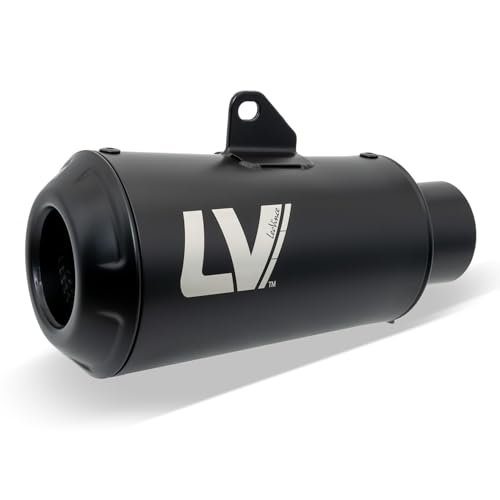 LeoVince tłumik końcowy zestaw części zamiennych układ wydechowy LV-10, czarny, Ø 54 mm 160 mm, prawy