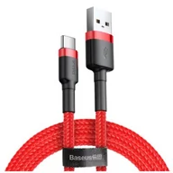 Kable USB - Baseus kabel Cafule (typu C 1 m) czerwony 3A - miniaturka - grafika 1