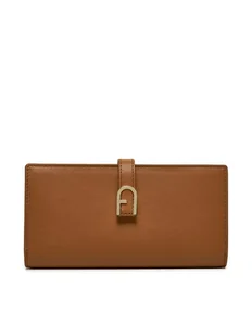 Furla Duży Portfel Damski Flow Continental Bifold WP00402-BX2045-RY000 Brązowy - Portfele - miniaturka - grafika 1