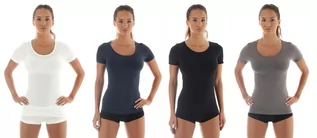 Koszulki i topy damskie - Brubeck, T-shirt damski, Comfort Wool, rozmiar S - grafika 1