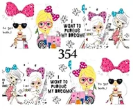 Ozdoby do paznokci - Naklejki wodne na paznokcie - nr 354 - miniaturka - grafika 1