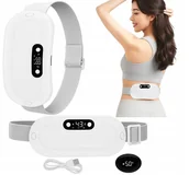 Masażery - Inteligentny Pas Grzewczy Bóle Menstruacyjne Masażer Menstruacyjny Biały - miniaturka - grafika 1