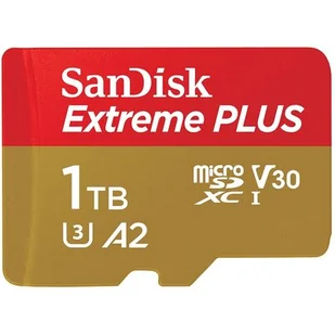 SANDISK microSDXC Extreme Plus 1TB + Adapter - Karty pamięci - miniaturka - grafika 1