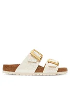 Klapki i japonki damskie - Birkenstock Klapki Sydney Cushion Buckle 1030258 Écru - miniaturka - grafika 1