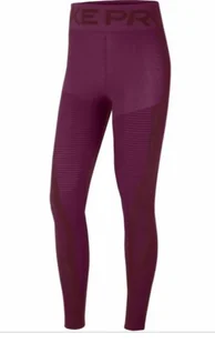 Damskie Bezszwowe Leginsy Nike Pro Jesienne Hyperwarm CU7001-638 S - Legginsy - miniaturka - grafika 1