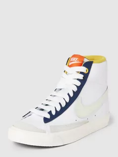 Buty dla chłopców - Sneakersy wysokie ze skóry z detalami z logo model ‘BLAZER’ - grafika 1