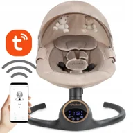 Leżaczki i huśtawki - BUJACZEK LEŻACZEK ELEKTRYCZNY 2w1 REVE BEIGE/GOLD 5906601701191 - miniaturka - grafika 1