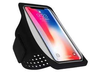 Etui i futerały do telefonów - Alogy Etui sportowe armband opaska na ramię do telefonu 6.1" czarne 7914X1 - grafika 1