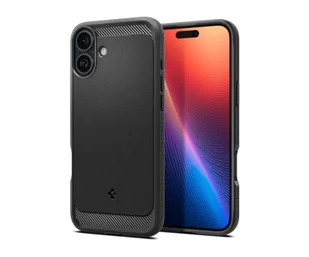 Spigen Rugged Armor Mag Magsafe do iPhone 16 Plus Matte Black - Etui i futerały do telefonów - miniaturka - grafika 1