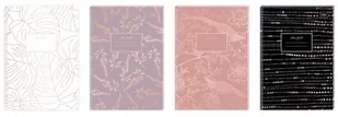 Brulion A6/96 kratka metallic Rose Gold Interduk 70g - Szkolne artykuły papiernicze - miniaturka - grafika 1