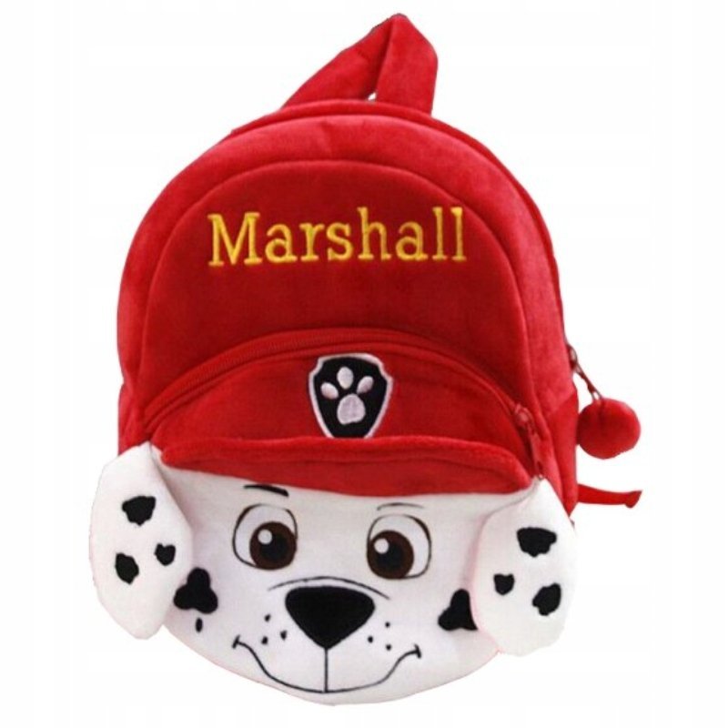 PLUSZOWY PLECAK DLA DZIECI PSI PATROL MARSHALL CZERWONY