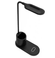 Lampy stojące - Rebeltec Rebeltec Lampka na biurko z ładowarką indukcyjna QI W600 10W High Speed czarna 8_2286214 - miniaturka - grafika 1