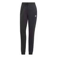 Spodnie damskie - adidas Damskie spodnie rekreacyjne Lin Ft Cf, czarny/biały, XL - miniaturka - grafika 1