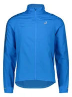 Kurtki i kamizelki sportowe męskie - asics Kurtka w kolorze niebieskim do biegania - miniaturka - grafika 1