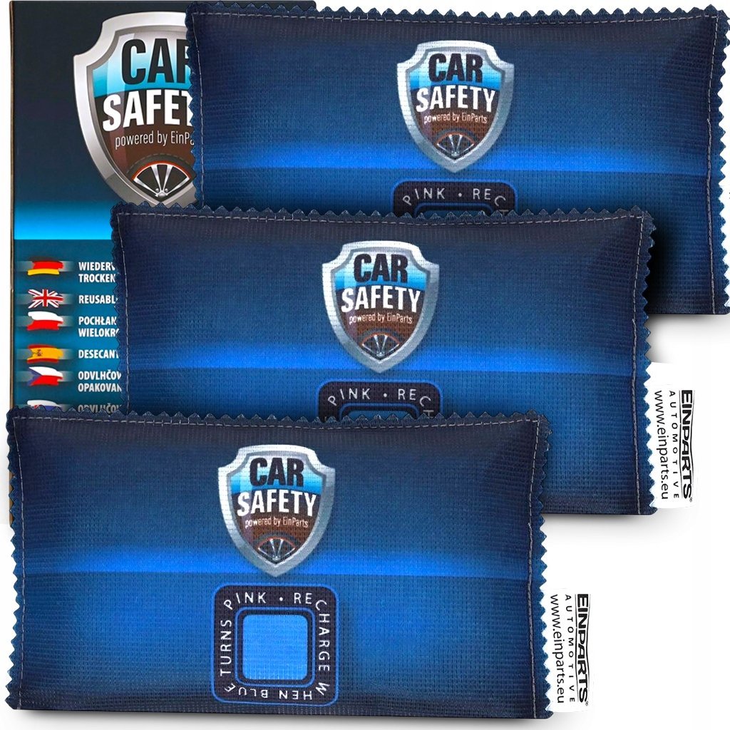 3X POCHŁANIACZ WILGOCI 450g WIELOKROTNEGO UŻYTKU DO AUTA DOMU SZAFY