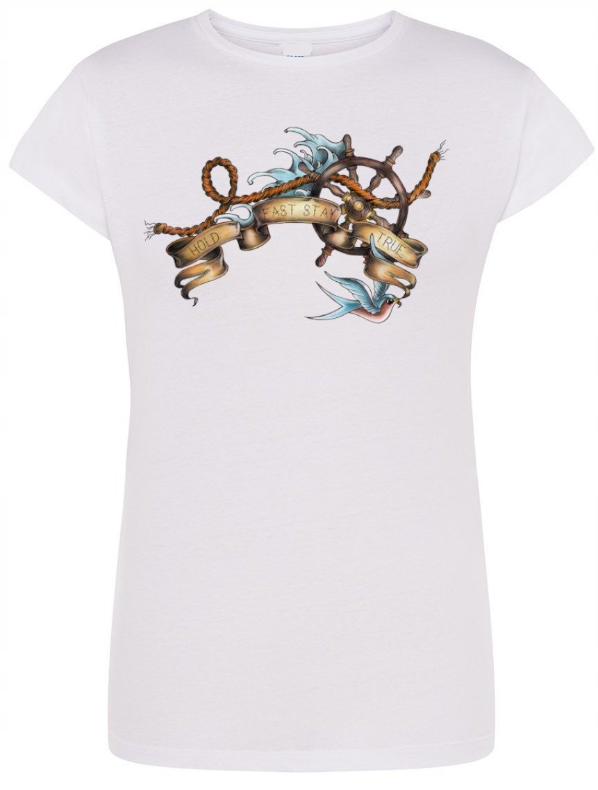 T-Shirt damski nadruk Żeglarski Podróżniczy r.XXL