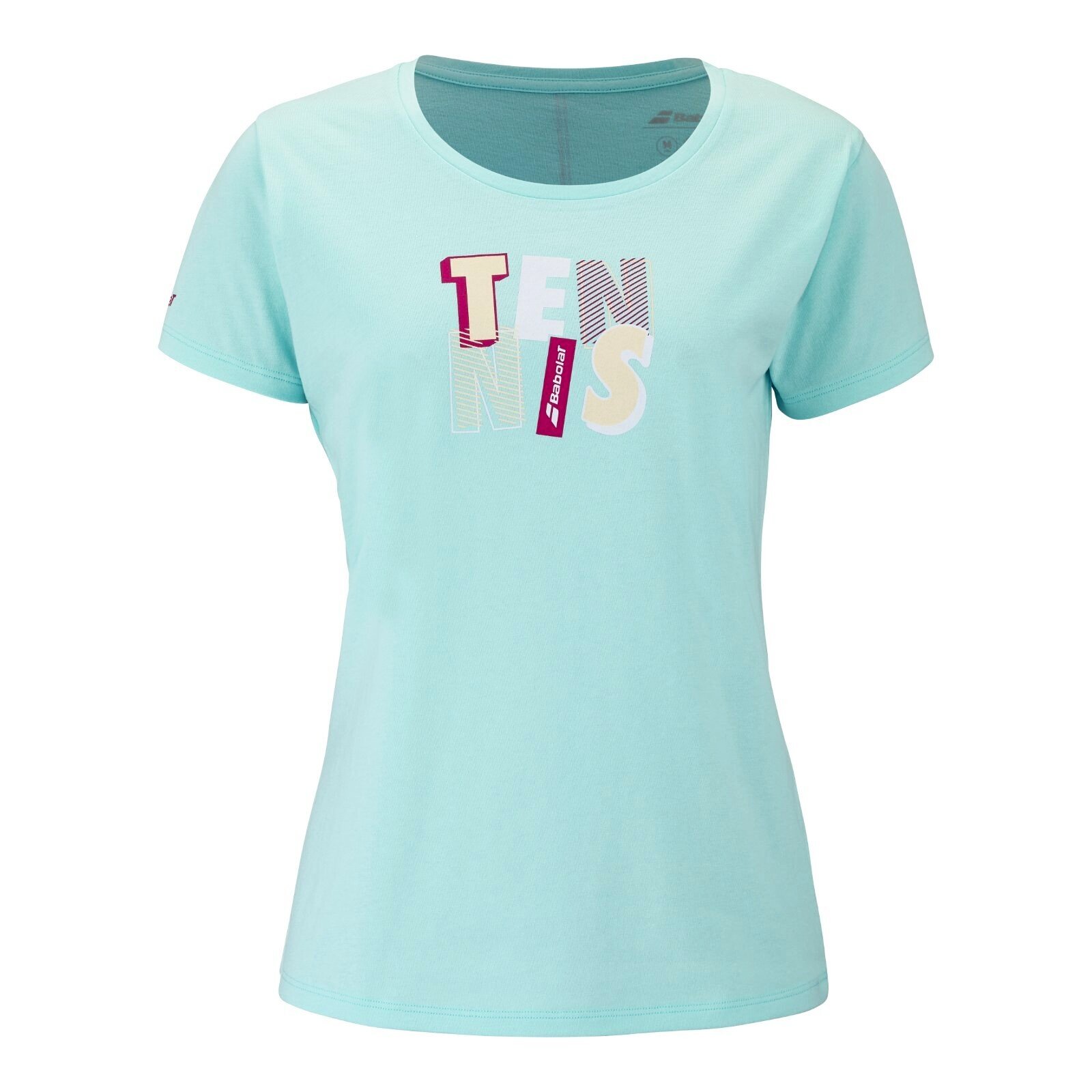 Koszulka damska Babolat Exercise Message Tee Blue Tint S