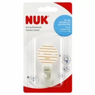 Akcesoria do smoczków - NUK Tasiemka do smoczka uspokajającego kółko białe - miniaturka - grafika 1