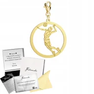 Bransolety męskie - Złoty Charms Siatkówka Męska Siatkarz SREBRO 925 Prezent DEDYKACJA GRATIS - miniaturka - grafika 1