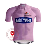 Koszulki rowerowe - Camisola de Ciclismo Retro - Molteni Camisola Rosa Giro d'Italia - RedTed - miniaturka - grafika 1