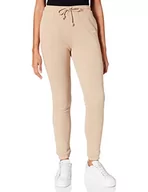 Spodnie damskie - NA-KD Damskie spodnie dresowe, Beżowy, XS - miniaturka - grafika 1