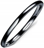 Pierścionki - Czarna Obrączka Pierścionek Stal Szlachetna - miniaturka - grafika 1