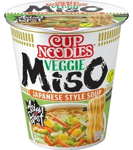 Makar.inst.Veggie Miso Cup Noodles 67g/8 Nissin - Szybkie dania obiadowe - miniaturka - grafika 1