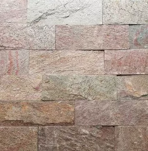 Kamień elewacyjny-dekoracyjny kwarcytowy Copper Brick 10x30 - Elewacje - miniaturka - grafika 1