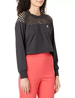 Koszulki i topy damskie - FILA Damska koszulka RACHARIA Cropped Sweat T-Shirt, Moonless Night, S - grafika 1