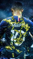 Podkładki pod mysz - PODKŁADKA POD MYSZ Z Nadrukiem 22x18 cm Kylian Mbappe PSG Tekst Prezent - miniaturka - grafika 1