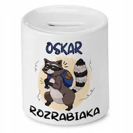 Skarbonki - Skarbonka 330 ml Dla Oskara Syna Dziecka Prezent z Nadrukiem ze Zdjęciem + Opakowanie na prezent (wzór 02) - miniaturka - grafika 1