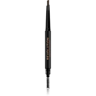 MAKEUP REVOLUTION Duo Brow Definer Pencil Kredka do brwi Light Brown 0,3g MR Light Brown 0.2 g - Akcesoria i kosmetyki do stylizacji brwi - miniaturka - grafika 1