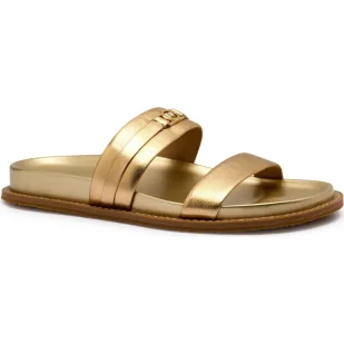 Michael Kors Skórzane klapki MANDY - Klapki i japonki damskie - miniaturka - grafika 1