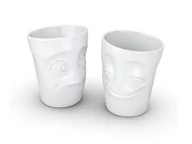 Kubki - Zestaw 2 białych kubków z porcelany 58products - miniaturka - grafika 1