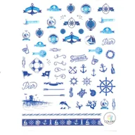 Ozdoby do paznokci - Allepaznokcie Naklejki do paznokci cienkie samoprzylepne Nr CA-064 - miniaturka - grafika 1