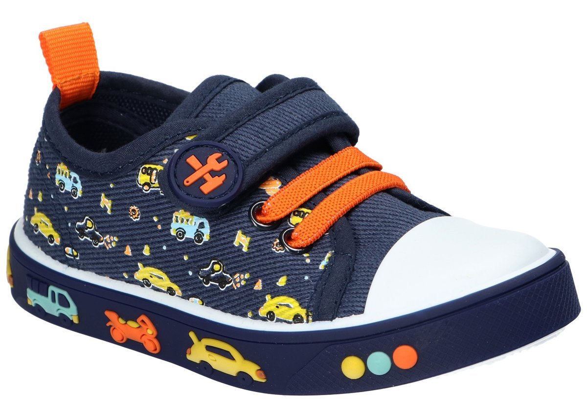 AMERICAN CLUB TEN184 TENISÓWKI TRAMPKI DZIECIĘCE RZEP WKŁADKA SKÓRZANA NAVY 22