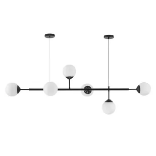 NOWOCZESNA LAMPA WISZĄCA CZARNA FINO W6 - Lampy sufitowe - miniaturka - grafika 2