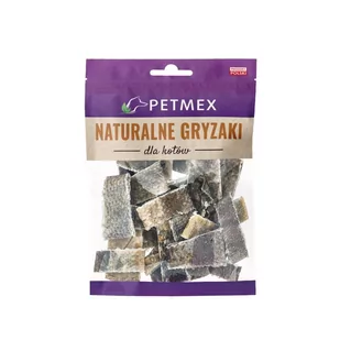 PETMEX Skóra dorsza paseczki naturalny gryzak dla KOTA 40g - Przysmaki dla kotów - miniaturka - grafika 1