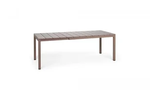 Stół ogrodowy rozkładany Rio 140-210x85 cm brązowoszary - Stoły ogrodowe - miniaturka - grafika 1