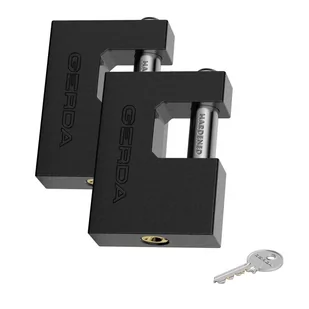 Kłódka trzpieniowa żeliwna 80 mm 2 szt. Gerda 5902203384633 - Kłódki - miniaturka - grafika 1