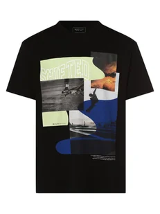 Tom Tailor Denim T-shirt męski Mężczyźni Bawełna czarny nadruk, M - Koszulki męskie - miniaturka - grafika 1