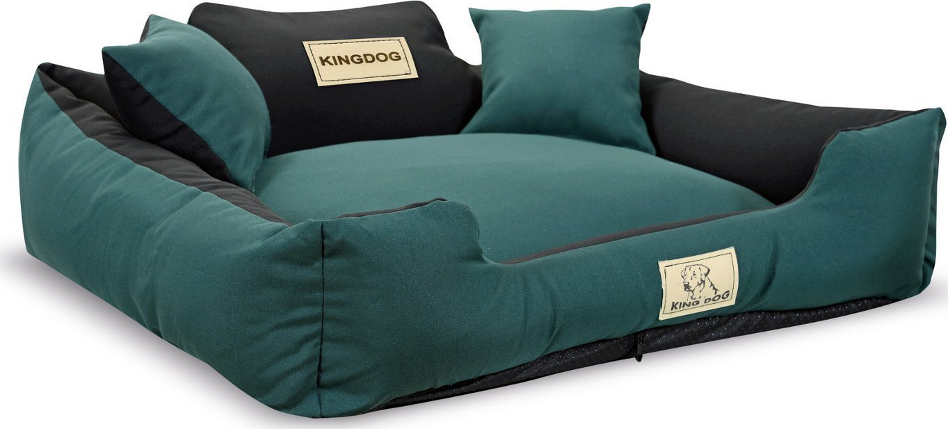 AIO FACTORY Legowisko rozbieralne antypoślizgowe MM44 75x65cm zielone KingDog